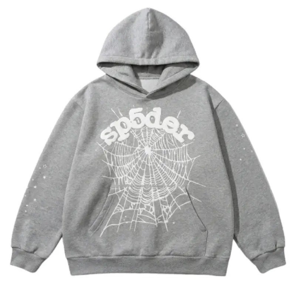 Sp5der OG Web Hoodie Heather Grey XL New With Tags